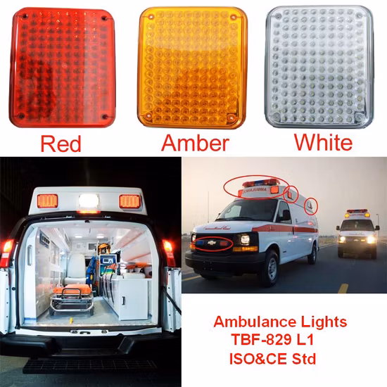 Haibang LED 구급차 바이저 조명 학교 버스 표면 실장 조명