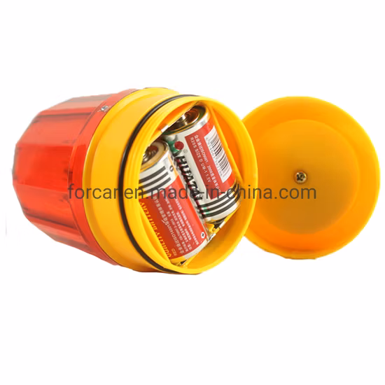 배터리로 작동되는 깜박이는 LED 경고 회전 비콘 라이트