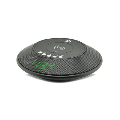 알람 시계 무선 블루투스 스피커 새로운 Qi 무선 충전기 휴대용 블루투스 스피커